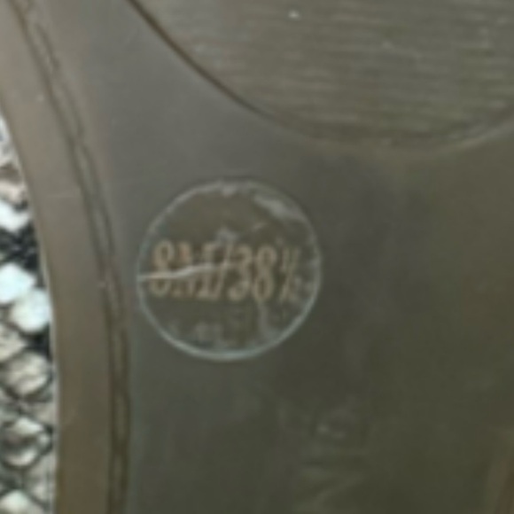 Lucky Brand Emmie snakeskin ballet flats slip ons woman size 8 - Picture 9 of 9